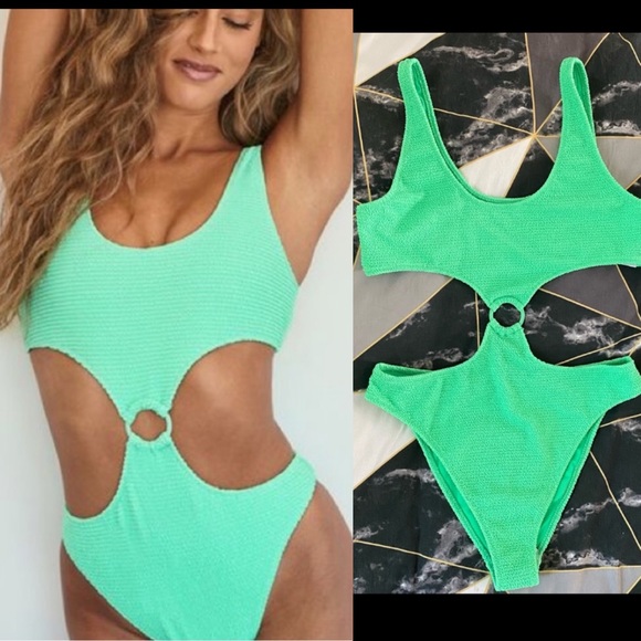 PacSun Other - PacSun Green Daria Scrunch Ring One Piece Swimsuit